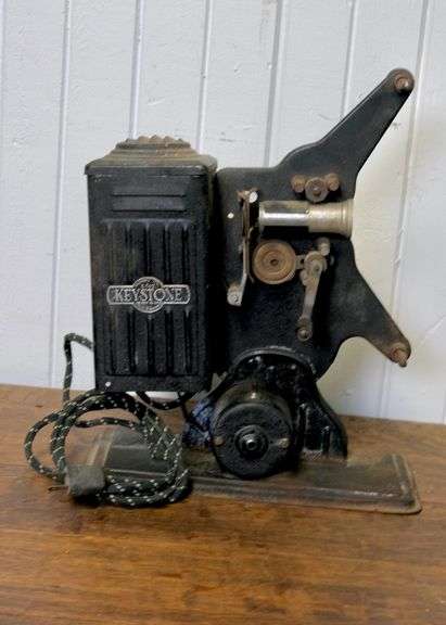 KEYSTONE FILM, PROJECTOR AND A GLOBE