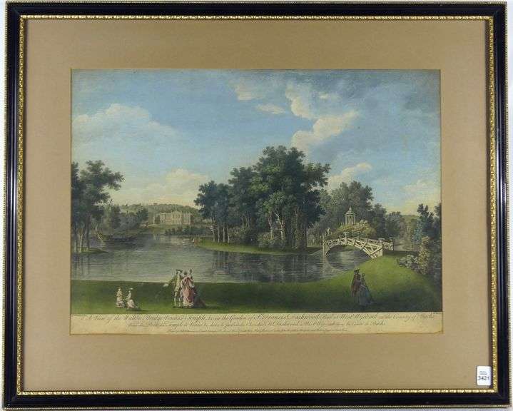 EARLY HAND-COLOURED ENGLISH ENGRAVING