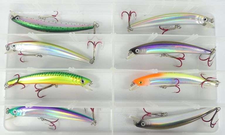 THREE TACKLE BOXES WITH FISHING LURES