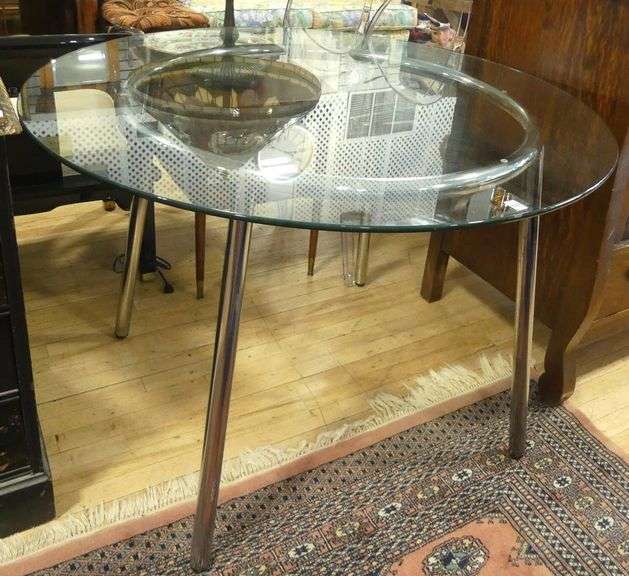 CHROME DINETTE TABLE