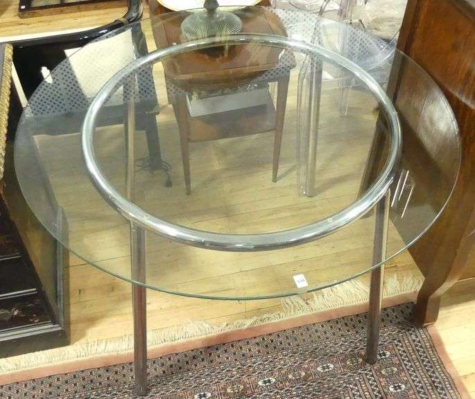 CHROME DINETTE TABLE
