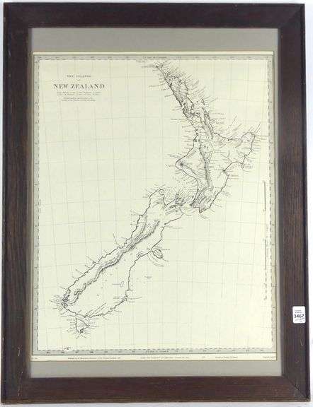 FIVE FRAMED MAPS