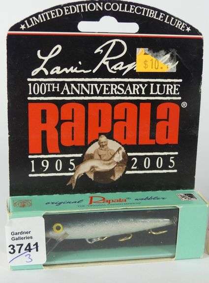THREE LAURI RAPALA 100TH ANNIVERSARY LURES