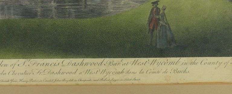 EARLY HAND-COLOURED ENGLISH ENGRAVING
