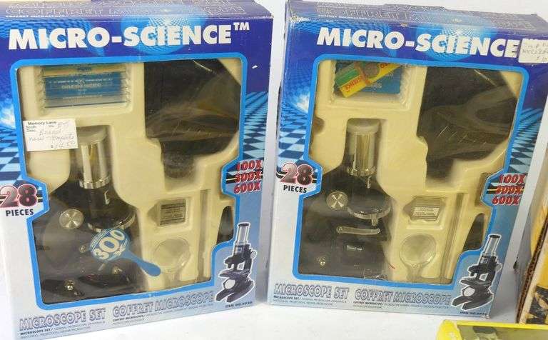 FIVE MICROSCOPES