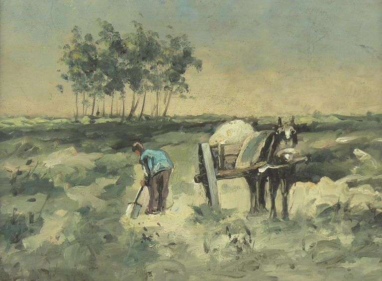 ANTIQUE OIL ON PANEL