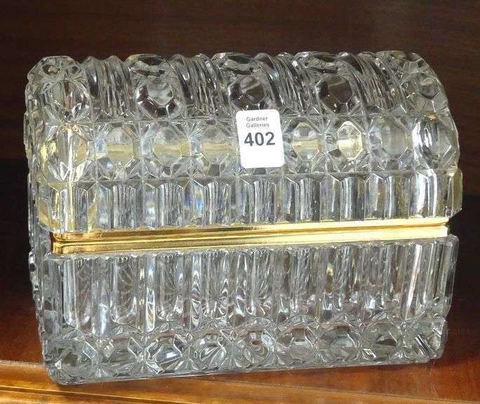 LEAD CRYSTAL JEWELLERY CASKET