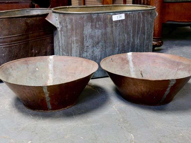 COPPER BOILERS AND PANS