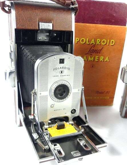 TWO POLAROID LAND CAMERAS
