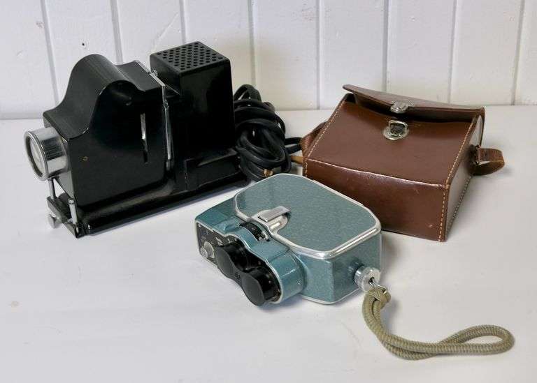 LEICA PROJECTOR AND BAUER MOVIE CAMERA