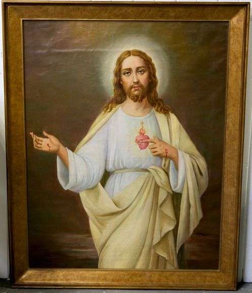 OIL ON CANVAS CHRIST