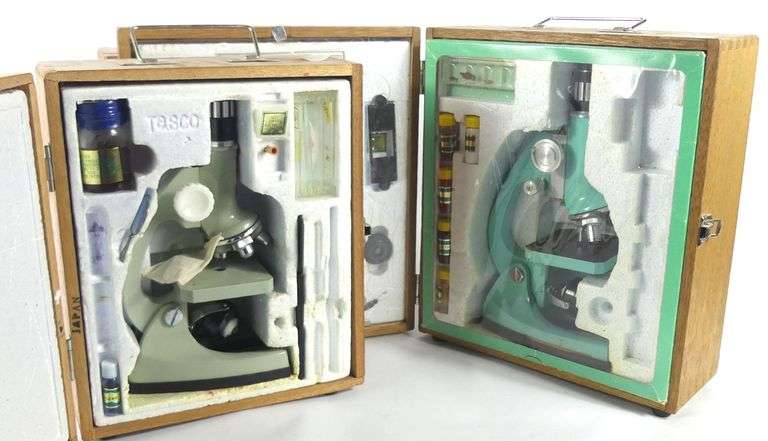THREE MICROSCOPE SETS
