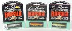 THREE LAURI RAPALA 100TH ANNIVERSARY LURES