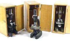 THREE MICROSCOPES