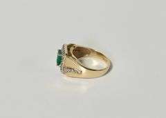 14KT GOLD EMERALD RING