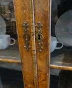19TH CENTURY BURL WALNUT DISPLAY CABINET