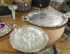 FIVE PIECES OF SILVER PLATE