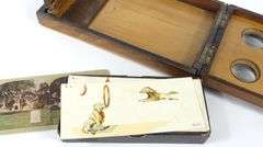 ANTIQUE STEREOSCOPE VIEWER