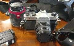 PENTAX ASAHI CAMERA WITH ACCESSORIES