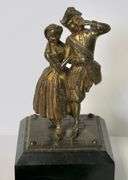 BRONZE FIGURE AND INK STAND