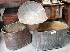 COPPER BOILERS AND PANS