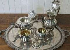 SILVERPLATED TEA SET
