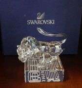 TWO SWAROVSKI CRYSTAL FIGURINES WITH BOXES