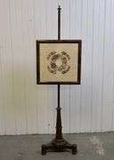ANTIQUE POLE SCREEN