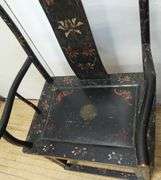 PAIR OF ANTIQUE CHINESE YOKE-BACK CHAIRS