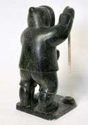 INUIT SOAPSTONE HUNTER