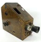 LARGE 1940'S FILM CAMERA IN WOODEN CASE