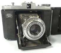 ANTIQUE FOLDING BELLOWS CAMERAS