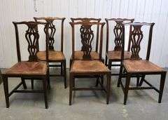 SET OF EIGHT CHAIRS
