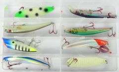 THREE TACKLE BOXES WITH FISHING LURES
