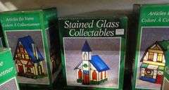 STAINED GLASS ILLUMINATED HOUSES