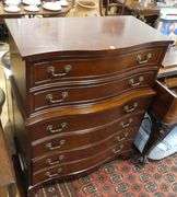 KNECHTEL MAHOGANY CHEST OF DRAWERS