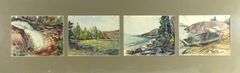 EIGHT WATERCOLOURS BY BARBARA COOK ENDRES