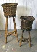 WICKER PLANT STANDS