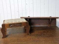 WALL SHELF AND STOOL