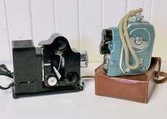 LEICA PROJECTOR AND BAUER MOVIE CAMERA