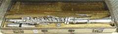ANTIQUE SILVER PLATE FLUTE