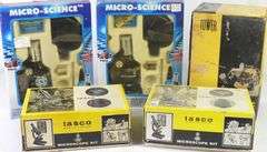 FIVE MICROSCOPES