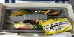 THREE TACKLE BOXES WITH CONTENTS