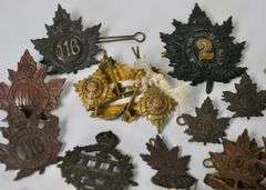 MILITARY BADGES AND BUTTONS