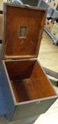 TWO WOODEN STORAGE TRUNKS