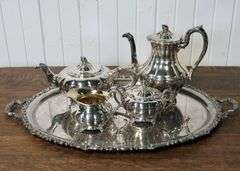 SILVERPLATED TEA SET