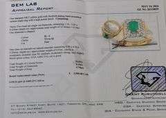 14KT GOLD EMERALD RING