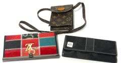TWO DESIGNER WALLETS AND BAG