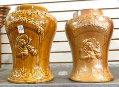 TWO ANTIQUE SCOTTISH TOBACCO JARS