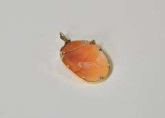 14KT GOLD CAMEO